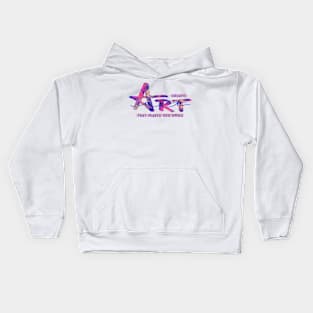 Create ART that makes you Smile Kids Hoodie